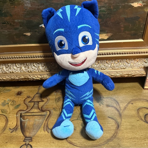 PJ Masks Sing & Talk Catboy 15" Plush Light Up Blue Just Play Working Great! - Picture 1 of 4